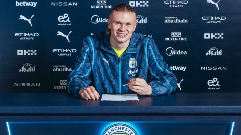 El impactante contrato que firmó Erling Haaland con el Manchester City