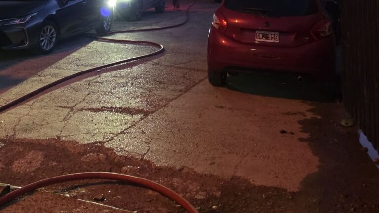 También se incendió un taller de chapa y pintura