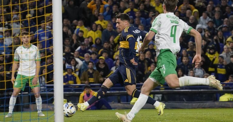 Video: el primer gol de Boca a Banfield con 17 pases entre los diez jugadores de campo