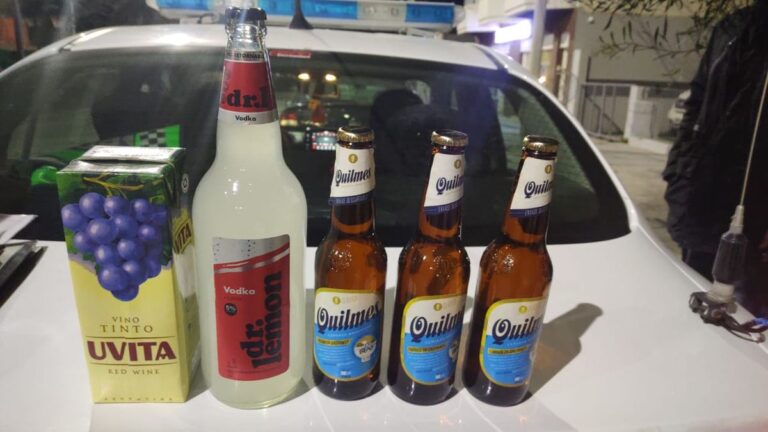 Secuestran bebidas alcohólicas en un comercio de avenida Estados Unidos