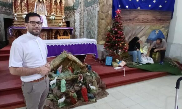 La Parroquia María Auxiliadora de Rawson celebra la encarnación con pesebre viviente