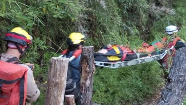 Noche de tensión en el Lanín: rescataron a una mujer de 80 años en un sendero