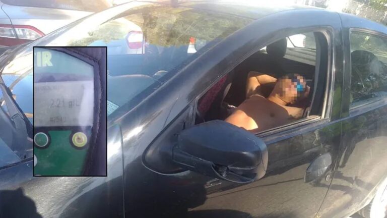 Récord de alcoholemia en la Patagonia: dio 2,21 y dormía borracho en el auto