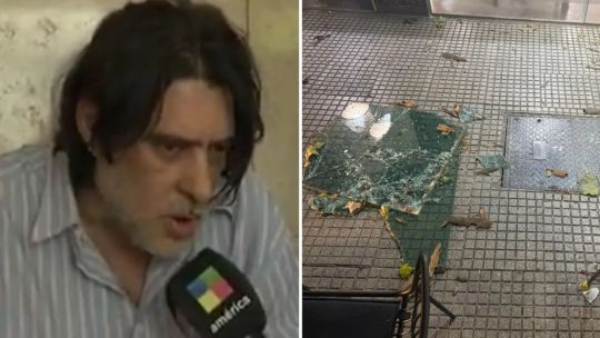 Habló el hombre al que le cayó una placa de vidrio mientras tomaba un café: «Podría haber perdido el brazo, o la muerte»