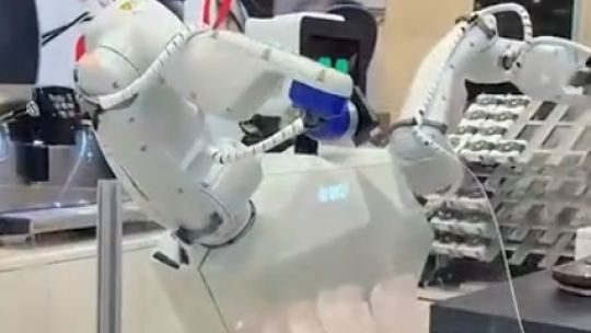Posteos turísticos: Milei usó un robot de Abasto Shopping para atacar a ‘empresaurios’ y tuvo duras respuestas