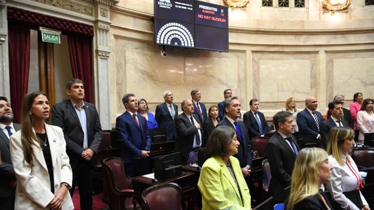 En una sesión protocolar en el Senado, una declaración contra la dictadura levantó polémicas