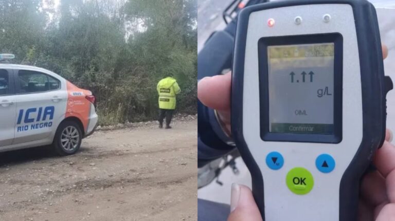 Camión retenido por la policía en Bariloche tras detención de conductor alcoholizado