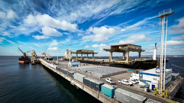 Vista del Muelle Almirante Storni en Puerto Madryn, Chubut