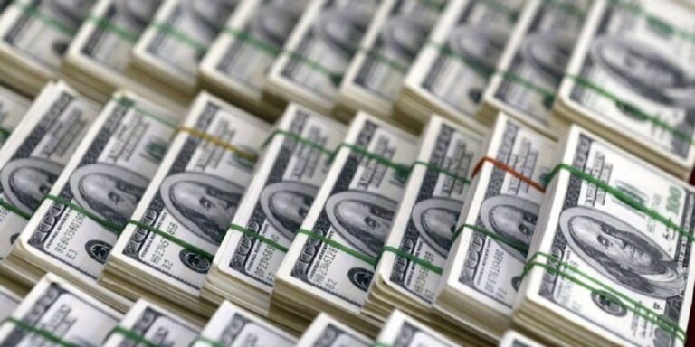 Gráfico de bonos y dólares representando la colocación financiera de Chubut
