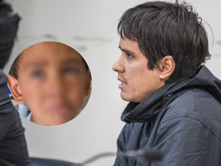 Noelia, hermana del padrastro de Ángel, durante su declaración pública sobre el caso.