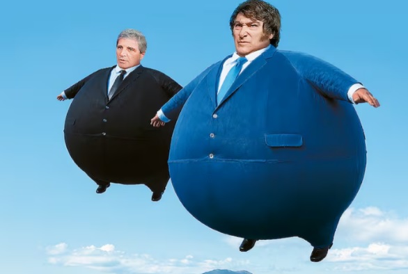 Gráfico ilustrativo de la inflación en Argentina con un mapa destacando la región patagónica