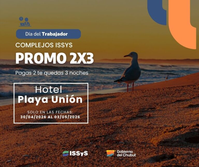 Complejo turístico del ISSyS en Chubut