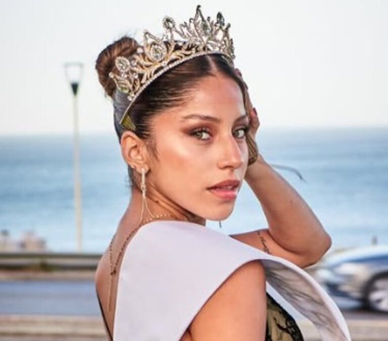 Maia Padilla, joven representante de Comodoro Rivadavia, en el certamen Miss Earth Argentina 2026.