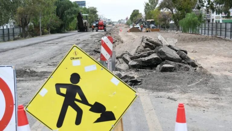 Mapa esquemático o señalética de estacionamiento medido en calles de Neuquén