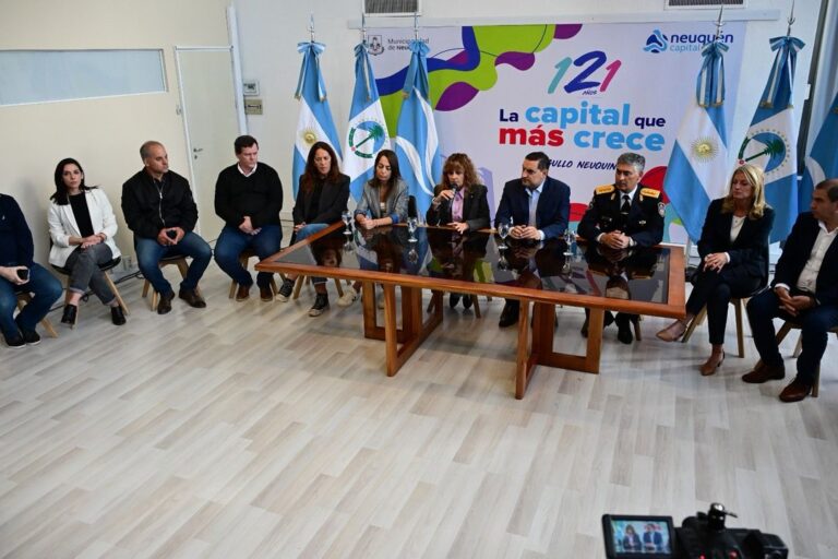 Semáforo e intersección en la ciudad de Neuquén, lugar donde se busca regular la actividad de limpiavidrios.