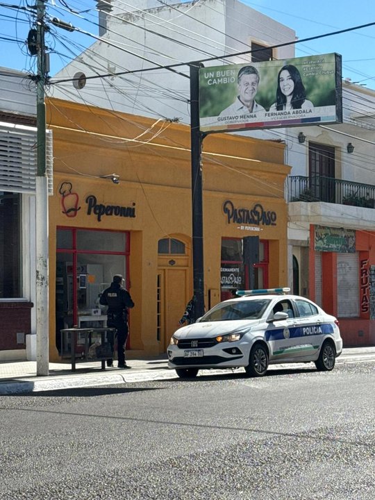 Calle Belgrano en el centro de Comodoro Rivadavia, Chubut, donde comerciantes denuncian robos.