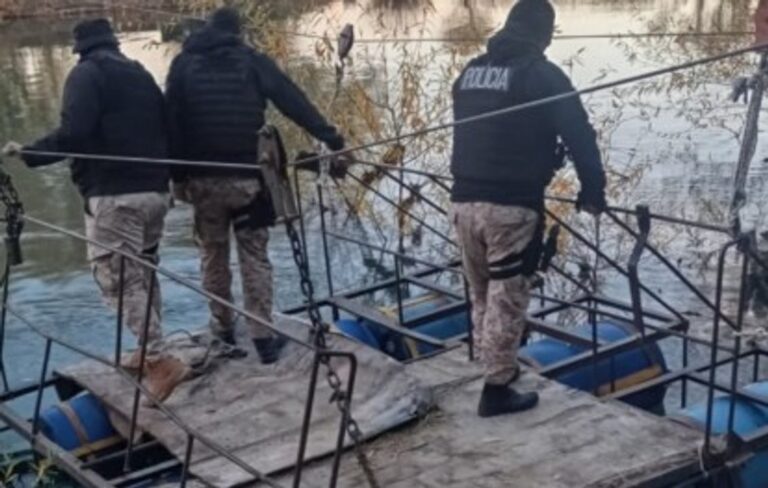Operativo policial en Sarmiento con elementos de faena clandestina y armas secuestradas