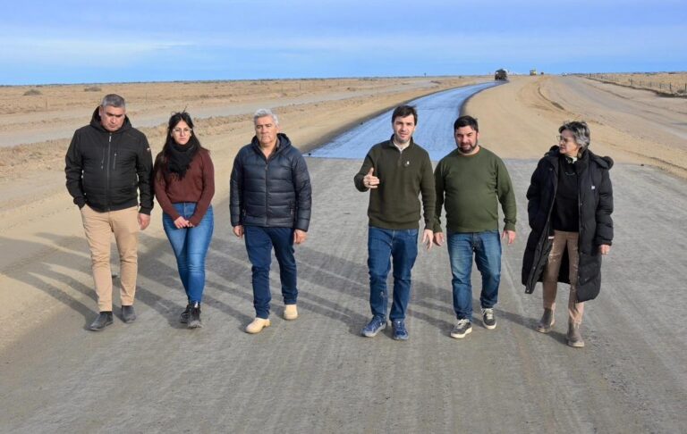 Obra de reconstrucción de la Ruta Nacional 40 en Chubut