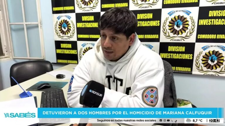 Policía científica trabaja en la escena del crimen de Mariana Calfuquir en Comodoro Rivadavia