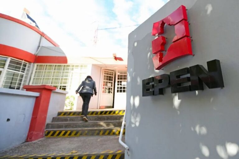 Medidor de electricidad y factura del EPEN en Neuquén
