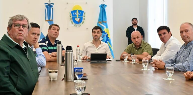 Reunión paritaria entre el Gobierno de Chubut y gremios de pesca en la Secretaría de Trabajo