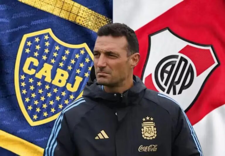 Jugadores de Boca Juniors y River Plate con la camiseta de la Selección Argentina en un contexto de Mundial