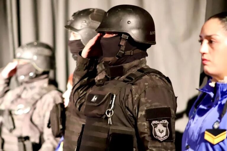 Acto oficial por los 10 años de las Divisiones Antinarcóticos en Zapala, Neuquén
