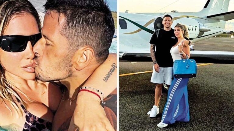 Wanda Nara y Martín Migueles en un evento social