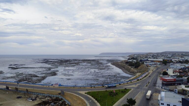 Mapa del pronóstico del tiempo en Comodoro Rivadavia y Rada Tilly
