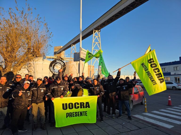 Trabajadores de la construcción en Puerto Madryn