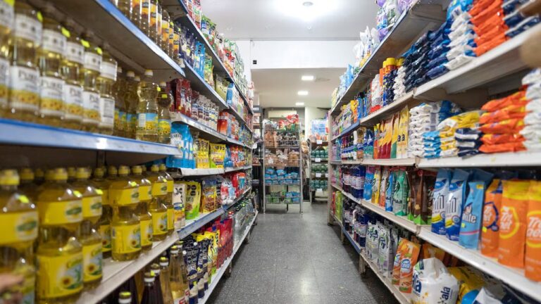 Gráfico de ventas en supermercados en Chubut